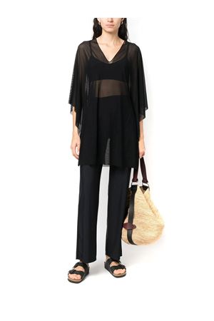 Black tulle poncho FISICO | CM11L0F0009