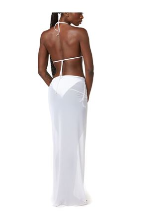 Long white tulle pareo FISICO | CP06L0F0001