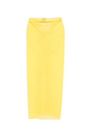 Long yellow tulle pareo FISICO | CP06L0F0203