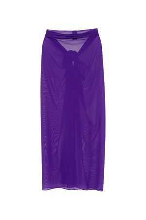 Long purple tulle pareo FISICO | CP06L0F0703