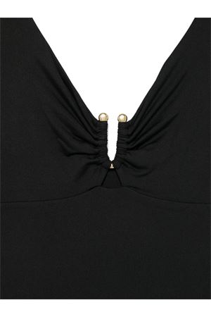 Black microfiber one-piece FISICO | FC81M0F0009