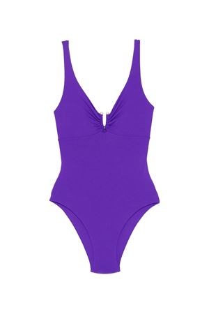 Purple microfiber one-piece FISICO | FC81M0F0703