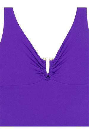 Purple microfiber one-piece FISICO | FC81M0F0703