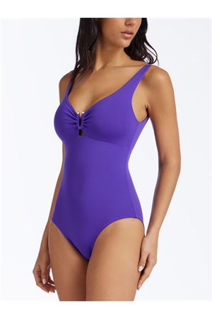 Purple microfiber one-piece FISICO | FC81M0F0703