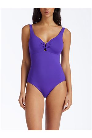 Purple microfiber one-piece FISICO | FC81M0F0703