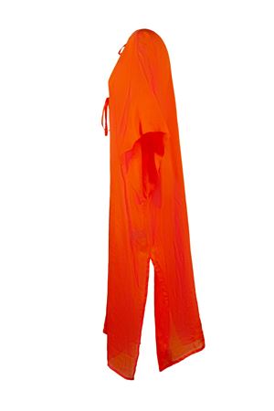 Kaftano lungo in ramie arancione FISICO | FK47N0F0305