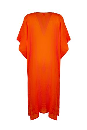 Kaftano lungo in ramie arancione FISICO | FK47N0F0305