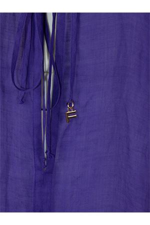 Kaftano lungo in ramie viola FISICO | FK47N0F0703
