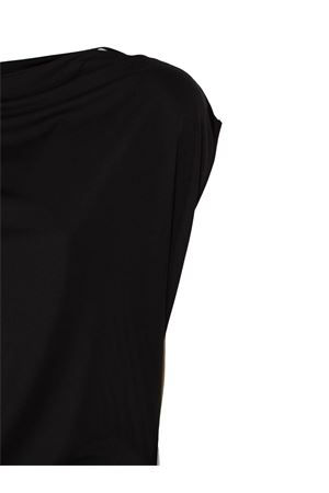 Top nero drappeggiato FISICO | FM33JVF0009