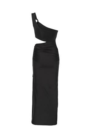 Abito lungo monospalla nero FISICO | FV29M0F0009