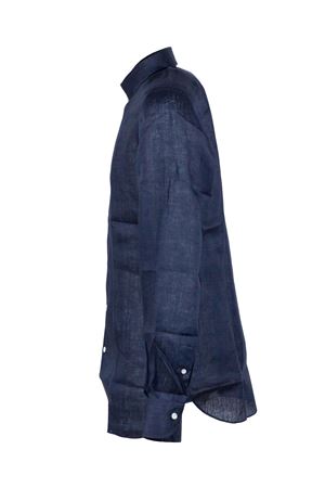 Camicia in lino blu navy FORMICOLA | 1136672.