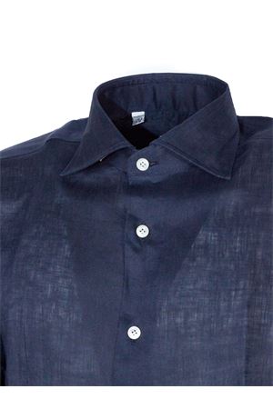 Camicia in lino blu navy FORMICOLA | 1136672.
