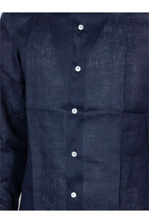 Camicia in lino blu navy FORMICOLA | 1136672.