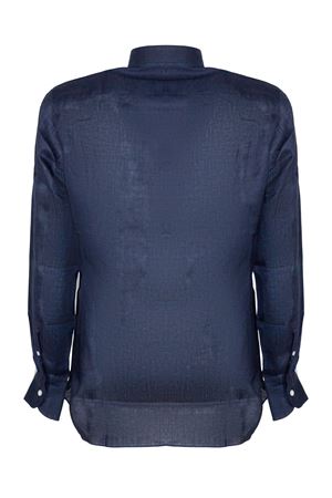Camicia in lino blu navy FORMICOLA | 1136672.