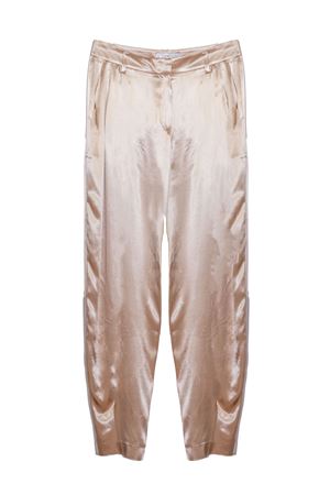 Pantalone in raso lucido, colore bronzo GENNY | 80AAA118N0695782