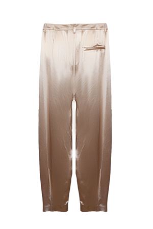 Pantalone in raso lucido, colore bronzo GENNY | 80AAA118N0695782