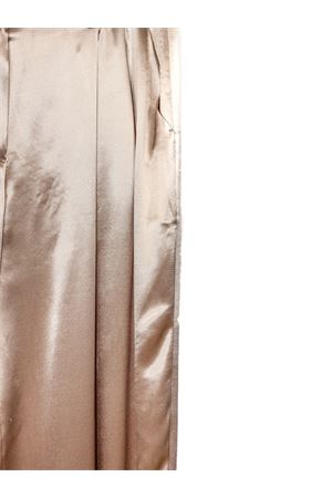 Pantalone in raso lucido, colore bronzo GENNY | 80AAA118N0695782