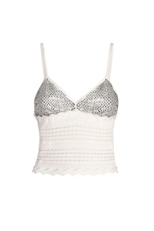 White Knitted top GENNY | 80AAF835CMX61003