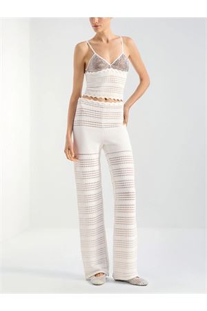 White Knitted top GENNY | 80AAF835CMX61003