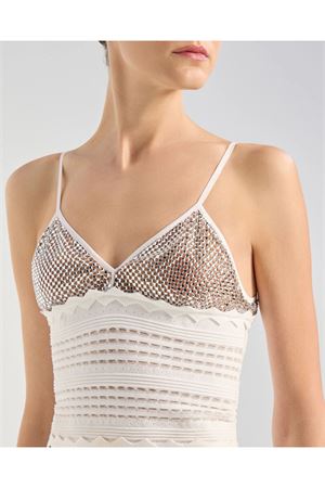 White Knitted top GENNY | 80AAF835CMX61003