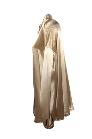Shiny satin shirt, bronze colour GENNY | 80AAL648N0695782