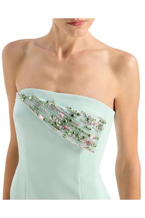 Embroidered Neckline Cady Bustier Dress GENNY | 80AAO401N0714189