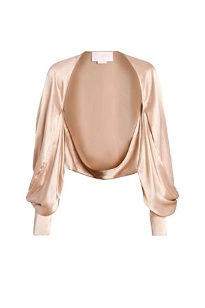 Satin shrug with statement cuffs GENNY | 80AAQ52AN0695782