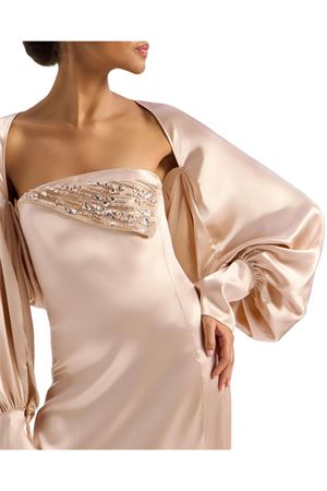 Satin shrug with statement cuffs GENNY | 80AAQ52AN0695782