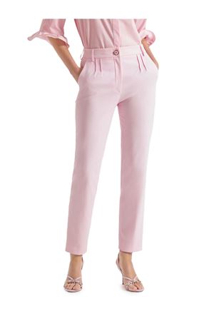 Pantalone in cotone rosa GENNY | 80AJA157N0786495