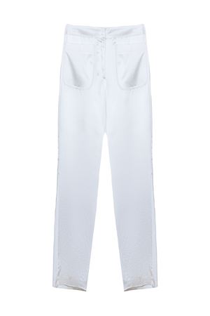 Pantaloni in tessuto fluido bianco GENNY | 80AJA178N0783003
