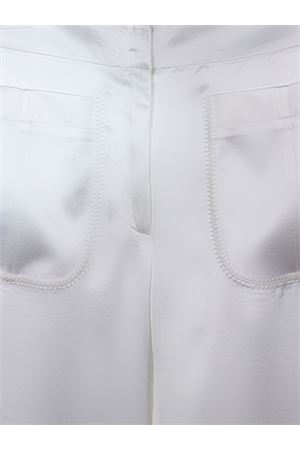 Pantaloni in tessuto fluido bianco GENNY | 80AJA178N0783003