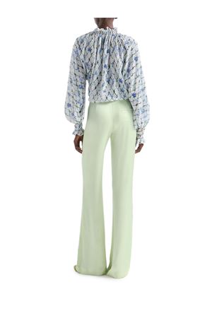 Pantaloni in tessuto fluido verde GENNY | 80AJA178N0783142