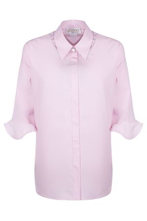 Camicia in popeline con volant sulle maniche GENNY | 80AJL681N0086495