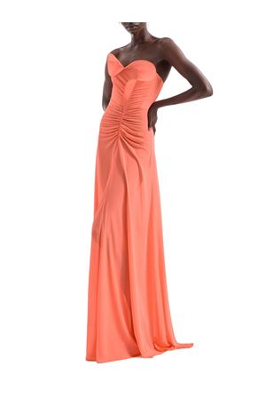 Abito lungo in jersey con arriccio e volant GENNY | 80AJO480J0300586