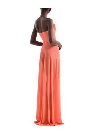 Abito lungo in jersey con arriccio e volant GENNY | 80AJO480J0300586