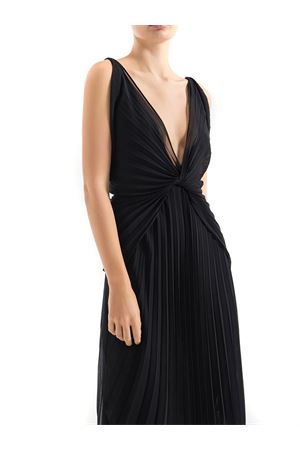 Abito lungo in chiffon nero GENNY | 80AJO48100345899