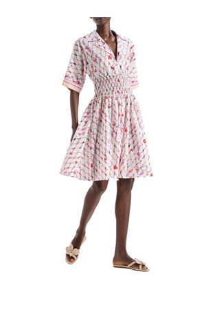 Abito in popeline di cotone leggero stampato GENNY | 80AJO4P6NS894495