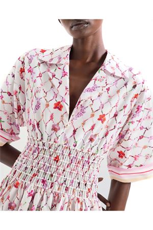 Abito in popeline di cotone leggero stampato GENNY | 80AJO4P6NS894495