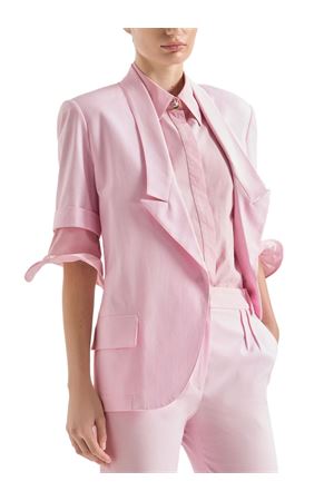 Pink structured Cotton Jacket GENNY | 80AJQ555N0786495