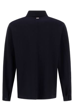 Shacket realizzata in scuba leggero blu HERNO | GI000602U12359S9200