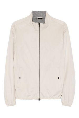 Giacca in morbida microfibra scamosciata beige HERNO | GI000657U124541310