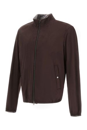 Giacca in morbida microfibra scamosciata marrone HERNO | GI000657U124548993