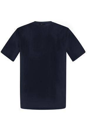 T-shirt in jersey di cotone stretch blu HERNO | JG000174U520039200