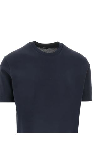 Blue cotton T-shirt HERNO | JG000206U520599201