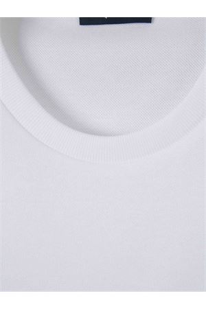 T-shirt in piquet di puro cotone bianco HERNO | JG000262U520591000