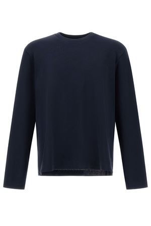 T-shirt in piquet di puro cotone blu HERNO | JG000262U520599201