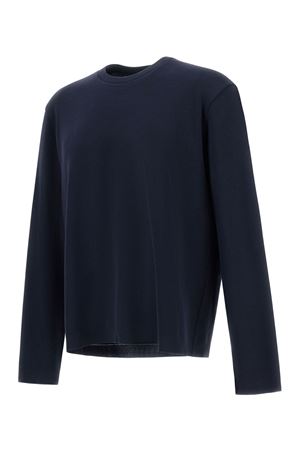 T-shirt in piquet di puro cotone blu HERNO | JG000262U520599201