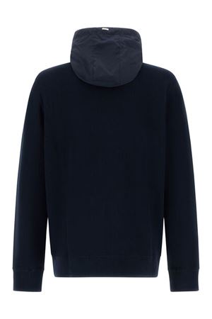 Cardigan in filato di puro cotone blu HERNO | MC000168U720569201