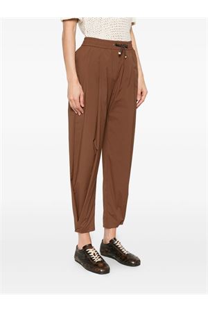 Pantaloni realizzati in nylon 20 denari marrone HERNO | PT000031D12431SZ2240