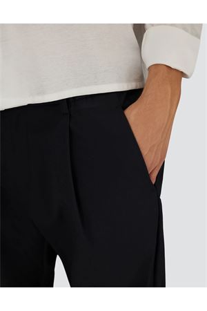 Pantaloni Con Coulisse In Cotton Feel Blu HERNO | PT000091U125319200